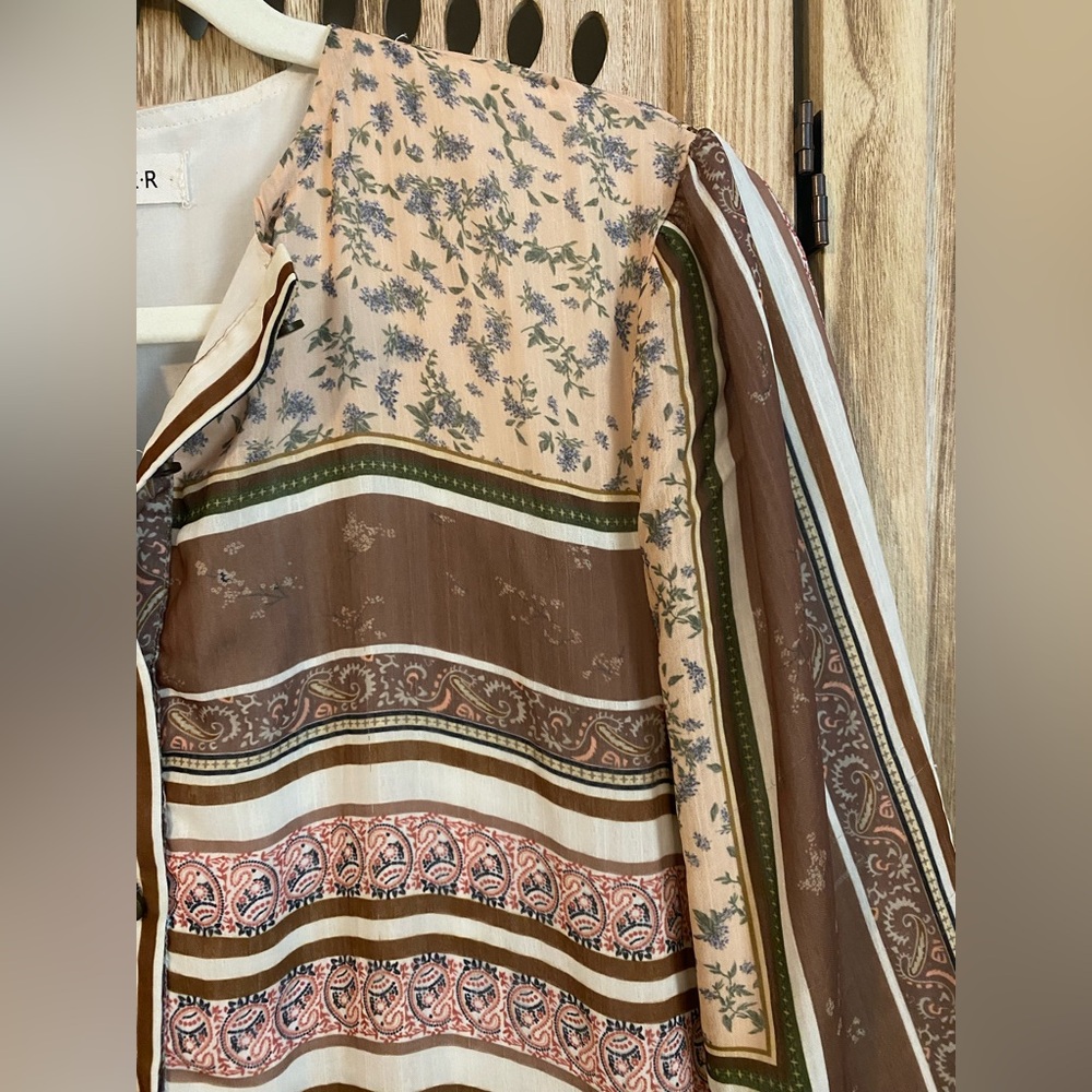 HARPER Patchwork Midi Dress - Picture 2 of 8